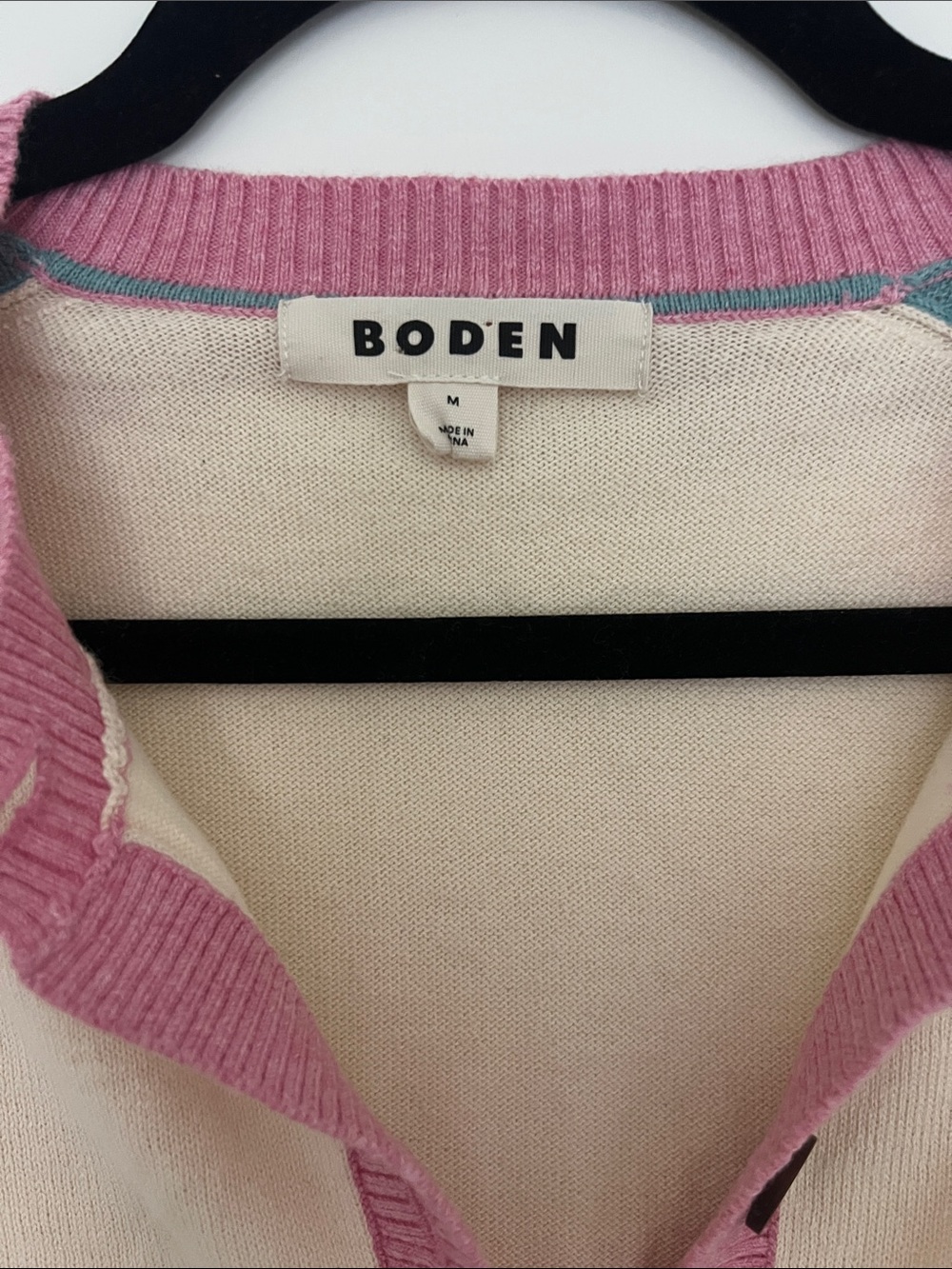 Boden Meg Saddle Sleeve Cardigan Cotton/Cashmere Raglan Sleeves - Picture 4 of 6